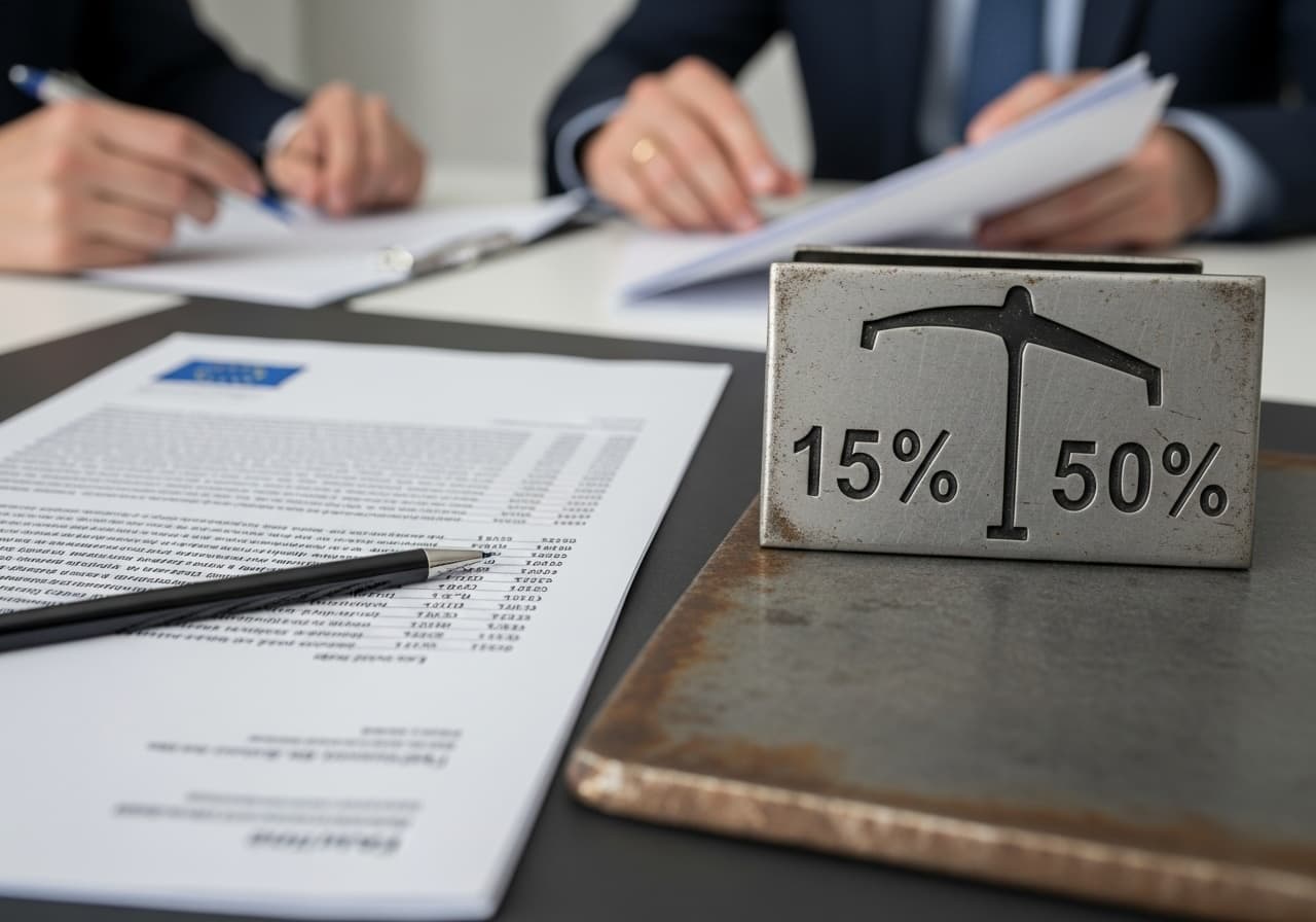 Senza riduzione dal 50% al 15% dei dazi sull'acciaio, l'Ue non abbasserà le tariffe sui beni Usa
